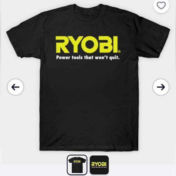 Ryobi Other - Ryobi black T-shirt size 2 XL